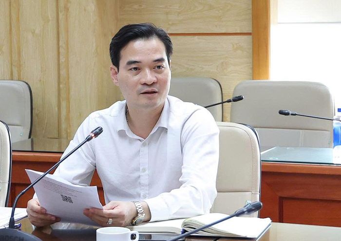 Cục trưởng Cục An toàn thực phẩm Chu Quốc Thịnh phát biểu.