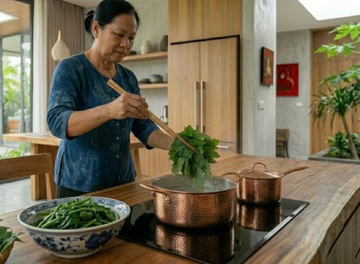 Ăn lá đu đủ luộc có nhiều lợi ích cho sức khỏe.