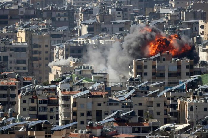 Lebanon trong lần bị Israel không kích ngày 9-3. Ảnh: AFP