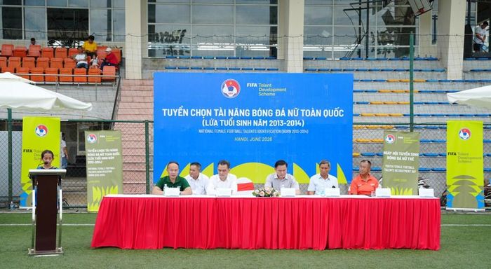Cầu thủ Dương Thị Anh Kiệt (Đắk Lắk, sinh năm 2014) chia sẻ tại buổi lễ