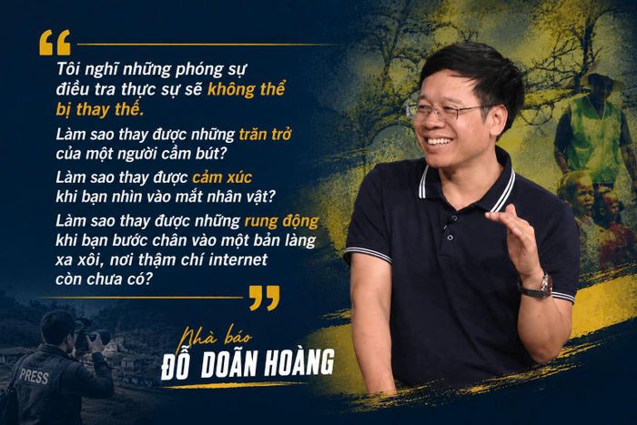 * Vậy đâu là điều mà AI mãi mãi không thể thay thế hiện diện của người-làm-báo? 