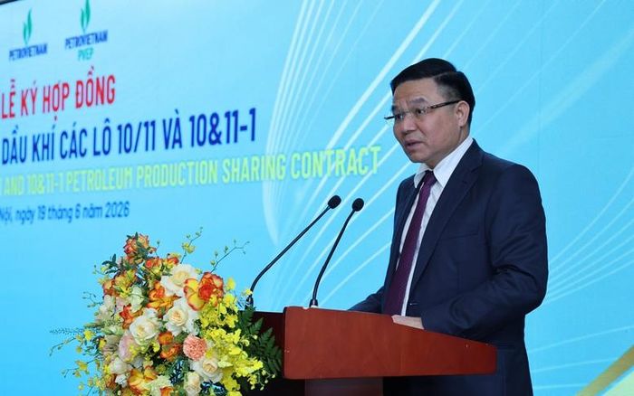 Bộ trưởng Bộ Công Thương Lê Mạnh Hùng phát biểu - Ảnh: VGP/Phương Nguyên