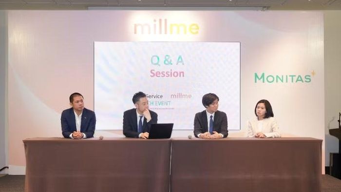 Các đại biểu giới thiệu sản phẩm và chương trình dùng thử nền tảng millme.