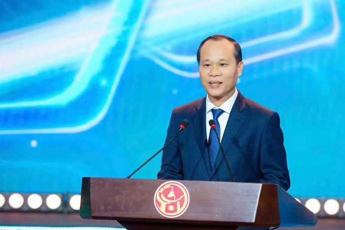 Phó Chủ tịch Thường trực Ủy ban nhân dân tỉnh Bắc Ninh Mai Sơn phát biểu tại Diễn đàn.