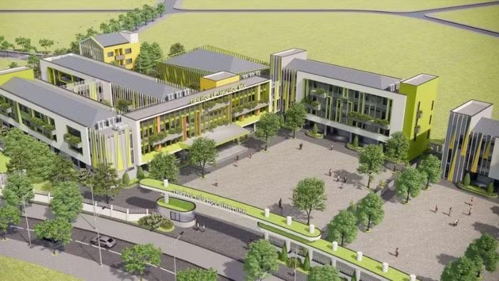 Phối cảnh Trường tiểu học Bình Minh.