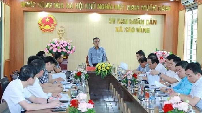Bí thư Tỉnh ủy Thanh Hóa phát biểu tại buổi làm việc với các địa phương cùng các ngành liên quan.
