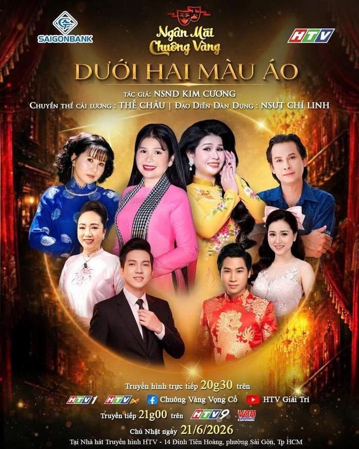 Các nghệ sĩ tham gia vở "Dưới hai màu áo"