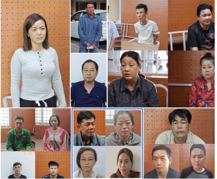 Các đối tượng trong vụ cướp giật tài sản tại Liên Hoa Bảo Tháp