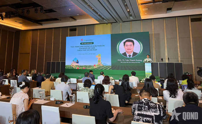 Hội thảo khoa học “Thực trạng dinh dưỡng và khẩu phần ăn của người Việt Nam - Thách thức và giải pháp” diễn ra tại Hà Nội sáng 19-6.