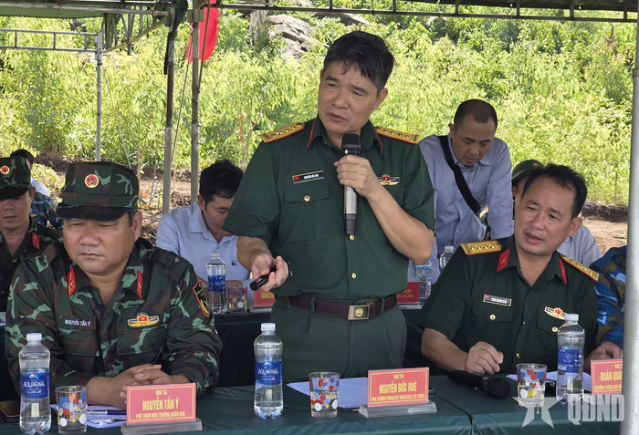 Đại diện Cục Tác chiến phát biểu.