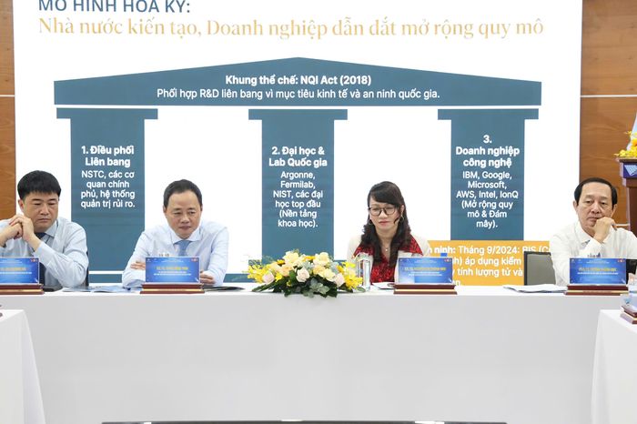 Đoàn chủ tọa điều hành hội thảo