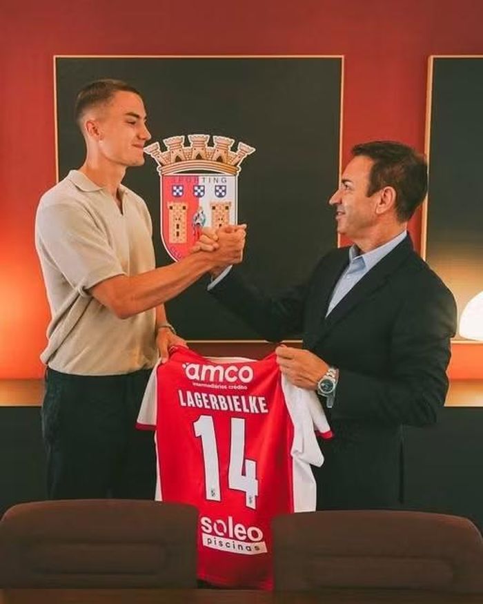 Lagerbielke gia nhập Braga vào hè 2025
