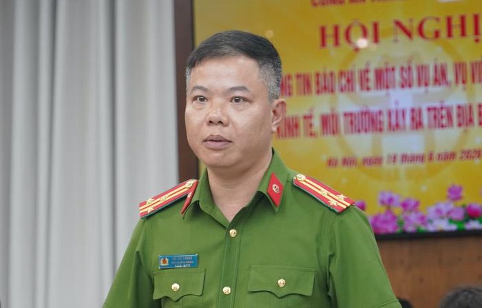 Thượng tá Đỗ Thế Thắng - Phó Trưởng phòng Cảnh sát kinh tế, Công an TP Hà Nội.