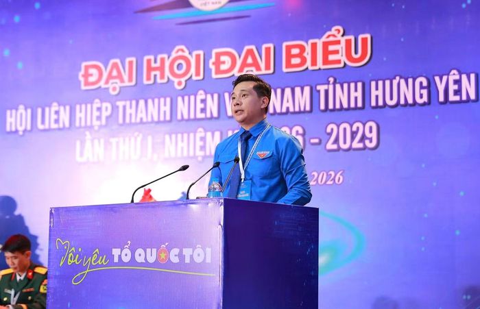 Anh Vương Như Hoan phát biểu tại Đại hội.