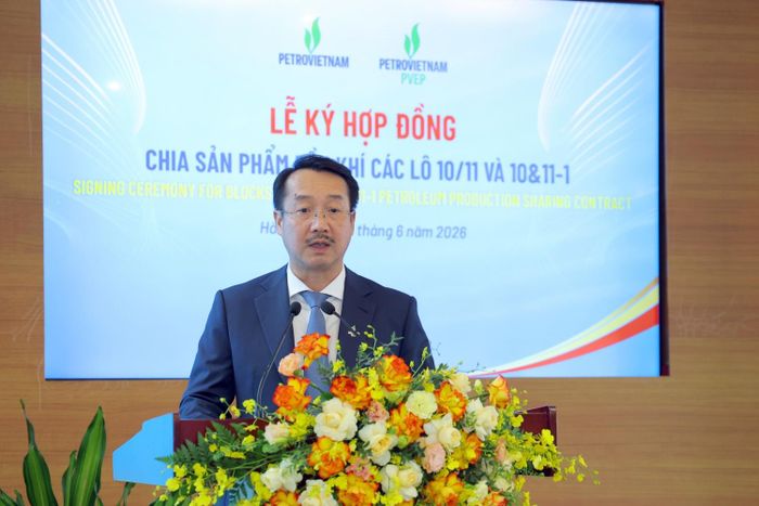 Tổng Giám đốc PVEP Nguyễn Thiện Bảo khẳng định việc ký kết PSC Lô 10/11 và Lô 10&amp;11-1 cũng như GSPA mỏ Sư Tử Trắng giai đoạn 2B là những dấu mốc có ý nghĩa quan trọng.