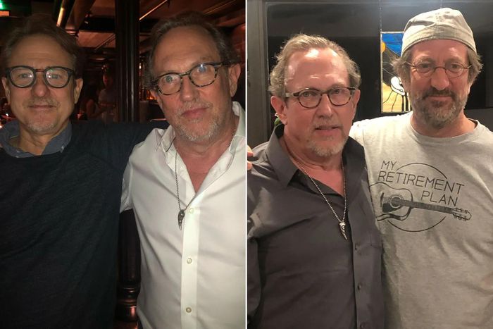 Ông Alex Blum và Hank Stanton (ảnh trái), ông Alex Blum và Pete Stanton (ảnh phải). Ảnh: Andrea Ruskin/People