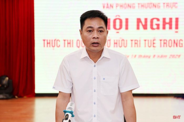 Phó Chánh Văn phòng Thường trực BCĐ 389 quốc gia Đỗ Hồng Trung kết luận hội nghị.