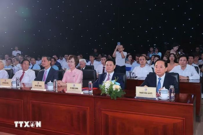 Các đại biểu dự khai mạc Hội báo toàn quốc 2026. (Ảnh: Minh Quyết/TTXVN)