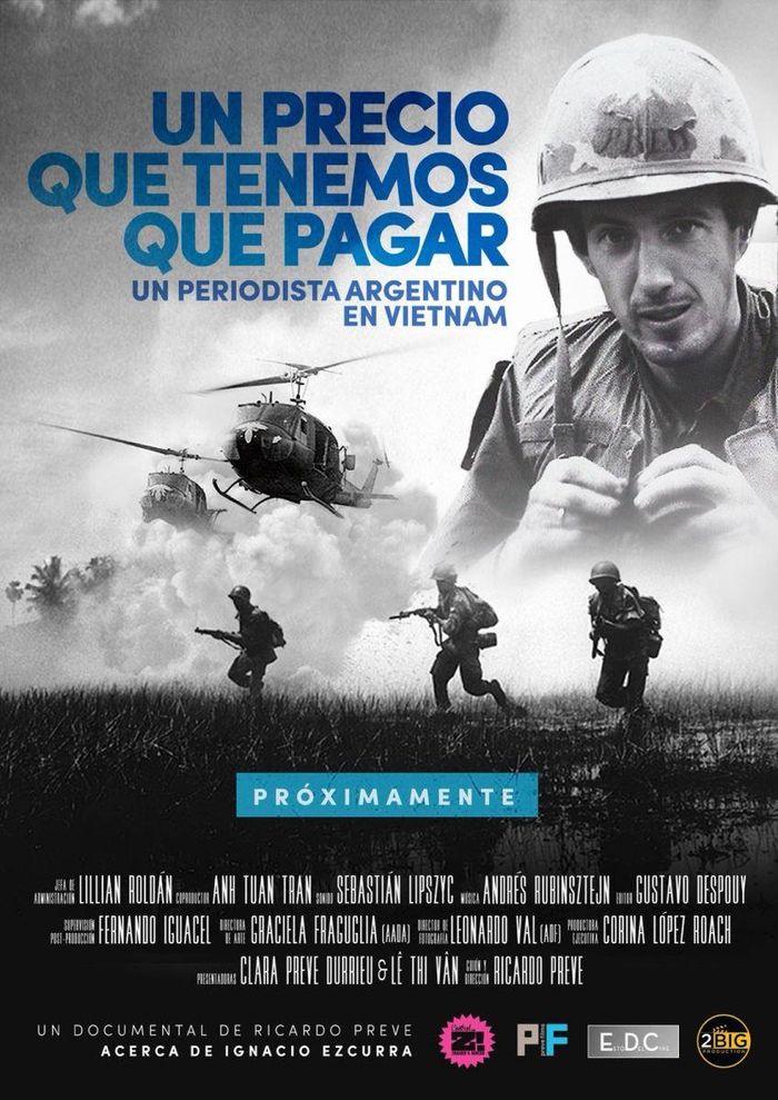 Poster của bộ phim “A Price We Have to Pay” tiếng Tây Ban Nha. Ảnh do đoàn làm phim cung cấp