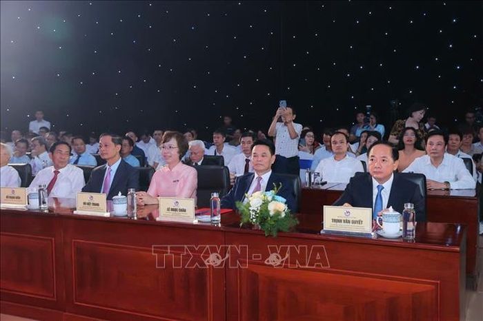 Các đại biểu dự khai mạc Hội báo toàn quốc 2026. Ảnh: Minh Quyết/TTXVN.