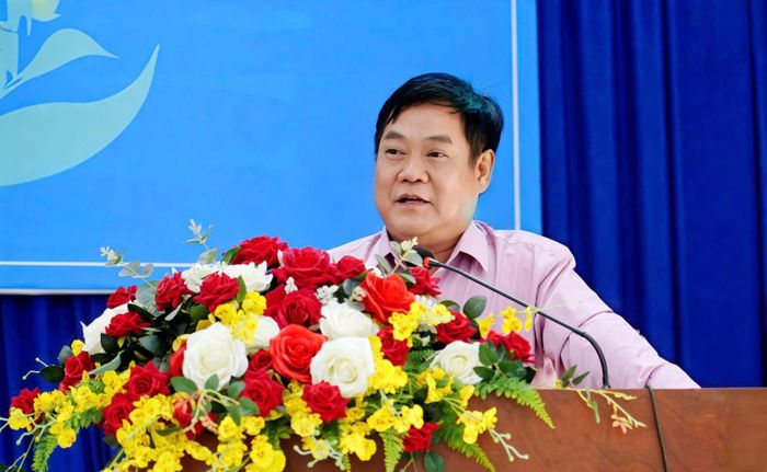Ông Võ Thành Giàu, Phó Giám đốc Sở Nông nghiệp và Môi trường TP Hồ Chí Minh phát biểu chỉ đạo tại Hội nghị.