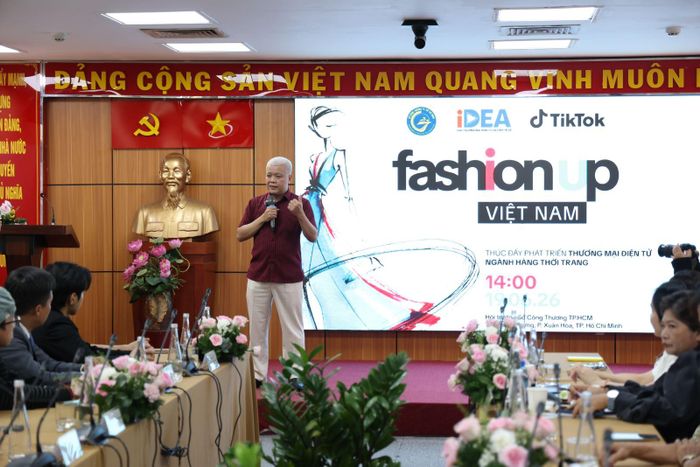 Ông Nguyễn Lâm Thanh, đại diện TikTok Việt Nam chia sẻ về sáng kiến Fashion Up Việt Nam.