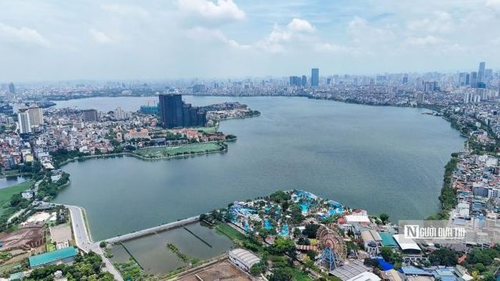 Theo quy hoạch, tổng diện tích khu vực nghiên cứu khoảng 567,75 ha, trong đó diện tích mặt nước Hồ Tây được giữ nguyên hiện trạng với 520,9 ha. Phần diện tích đất khoảng 46,85 ha, bao gồm cả các hồ nhỏ trong khu vực.