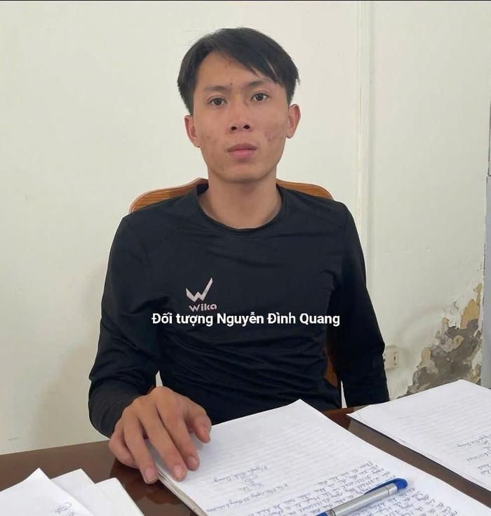 Đối tượng Nguyễn Đình Quang. Ảnh: Công an TP Hà Nội.