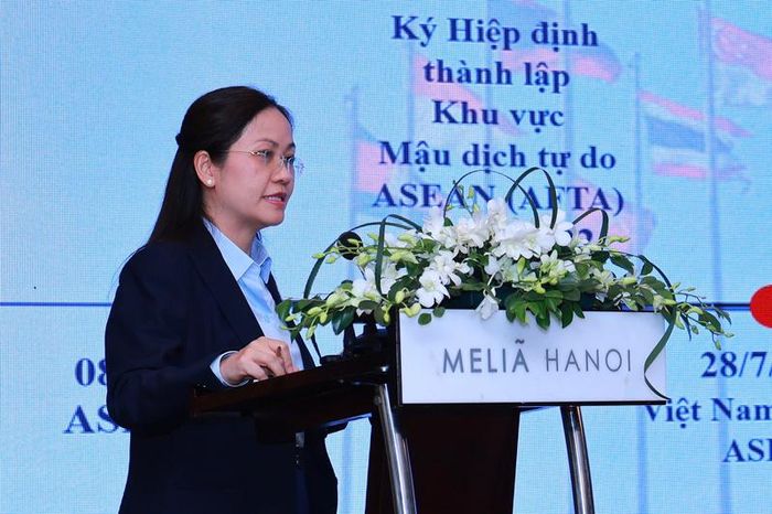 Bà Nguyễn Việt Chi, Phó Vụ trưởng Vụ Chính sách thương mại đa biên (Bộ Công Thương). Ảnh: Quỳnh Trang
