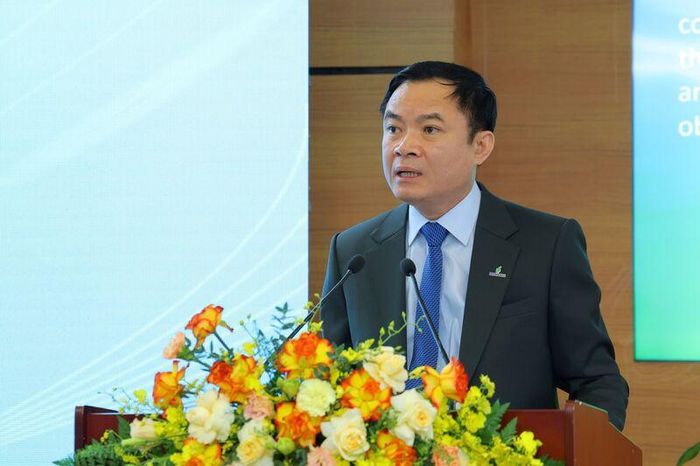 Chủ tịch HĐTV Petrovietnam Lê Ngọc Sơn phát biểu tại lễ ký