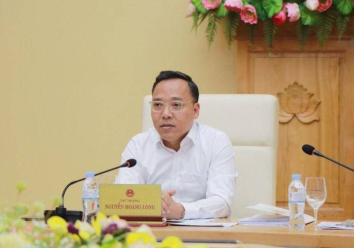 Thứ trưởng Bộ Công Thương Nguyễn Hoàng Long: "Quyết tâm không để đứt gãy nguồn than, bảo đảm an ninh năng lượng quốc gia". Ảnh: MOIT.