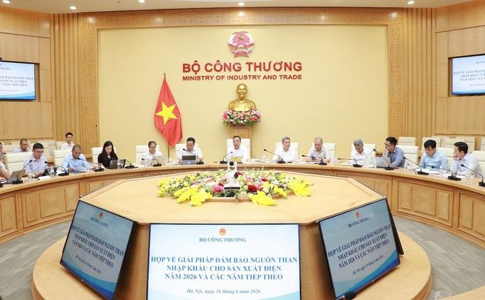 Thứ trưởng Bộ Công Thương Nguyễn Hoàng Long chủ trì cuộc họp. Ảnh: MOIT.