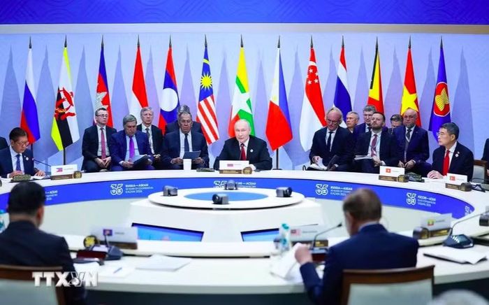 Thủ tướng Lê Minh Hưng dự Hội nghị cấp cao kỷ niệm 35 năm quan hệ ASEAN - Nga - Ảnh: TTXVN