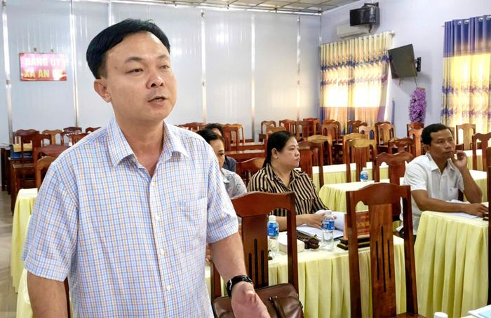 Đại biểu đóng góp dự thảo quy hoạch chung xã An Cư.