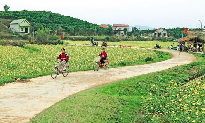  Thôn Bắc Hoa (xã Tân Sơn) được ví như "viên ngọc xanh" giữa miền sơn cước. 