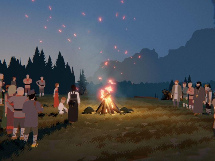 An image showing a campfire in Black Book.