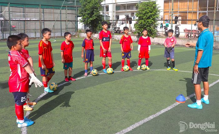 Đội U11 phường Tân Triều nỗ lực tập luyện để có sự chuẩn bị tốt nhất trước khi bước vào giải đấu.