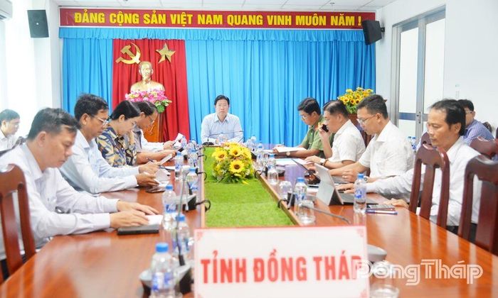 Đại biểu dự tại điểm cầu tỉnh Đồng Tháp.