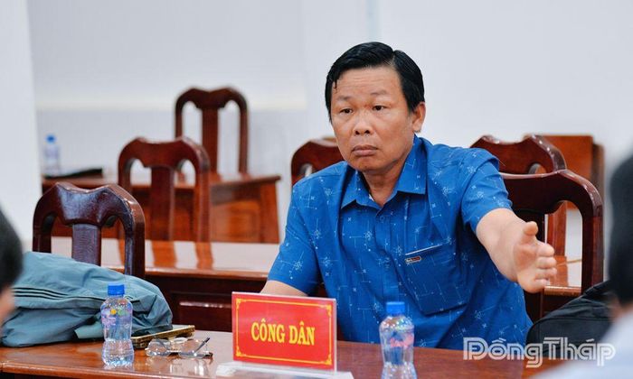 Ông Lê Văn Út từ chối tiếp xúc, đối thoại.
