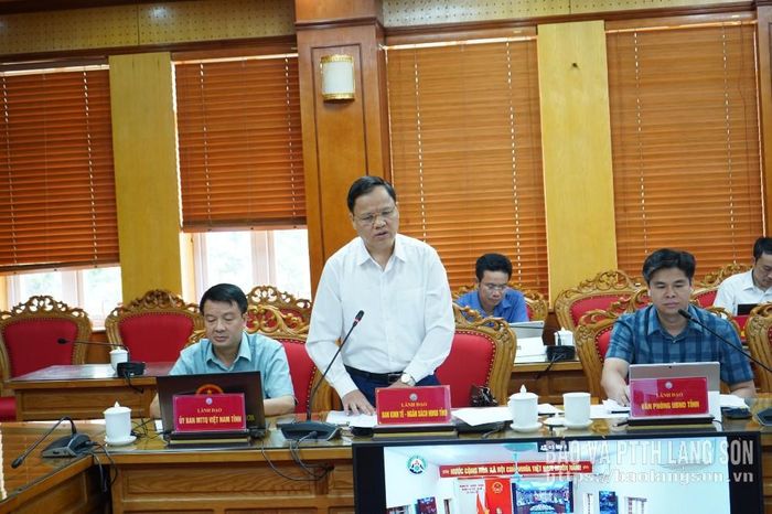 Lãnh đạo Ban Kinh tế - Ngân sách HĐND tỉnh phát biểu tại cuộc họp