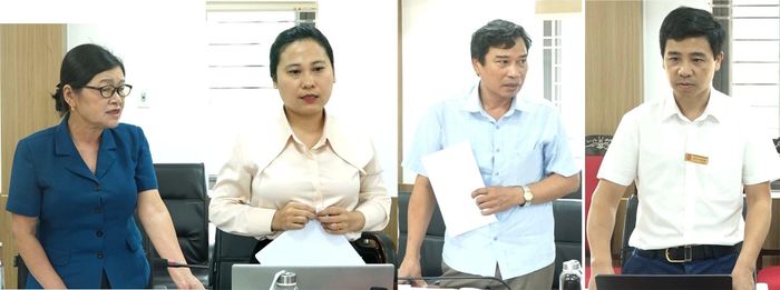 Các đại biểu phát biểu tham gia thảo luận.