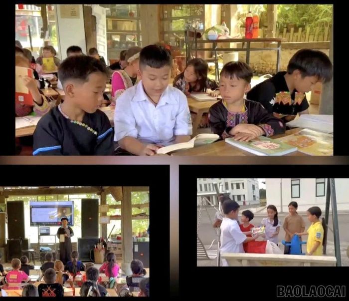Minh Hiếu tham gia các hoạt động trải nghiệm và trao tặng sách cho học sinh vùng cao, học sinh có hoàn cảnh khó khăn.