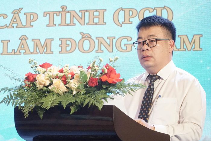 Đồng chí Nguyễn Ngọc Phúc, Tỉnh ủy viên, Phó Chủ tịch UBND tỉnh phát biểu kết luận tại hội nghị