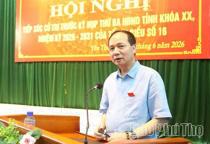 Thành viên Tổ đại biểu HĐND tỉnh giải trình và làm rõ các nội dung thuộc thẩm quyền.