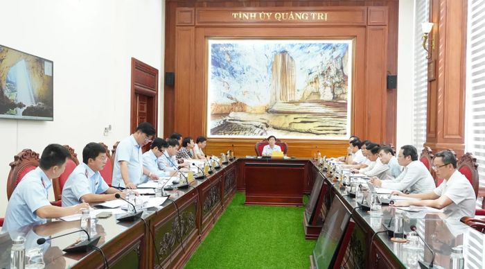 Quang cảnh buổi làm việc - Ảnh: Q.V