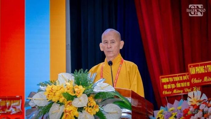 Hòa thượng Thích Thiện Thống phát biểu khai mạc