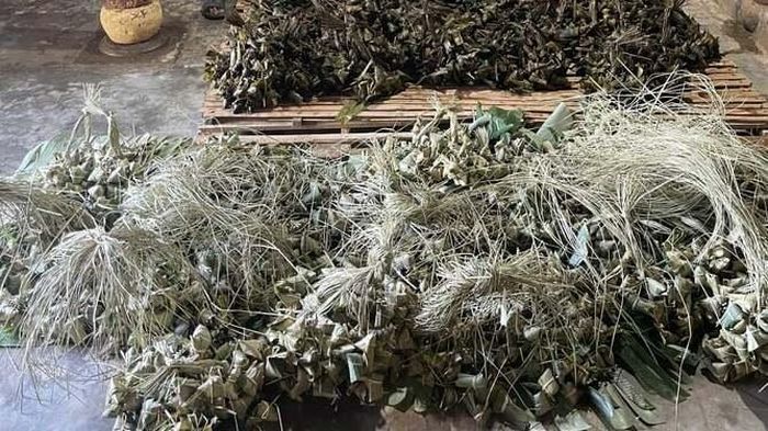  Bánh ú tro thành phẩm (ảnh CA) 