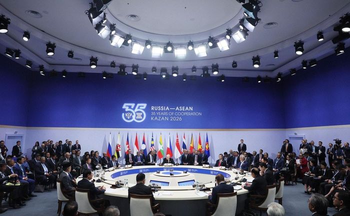 Tổng thống Nga Vladimir Putin cùng các nhà lãnh đạo ASEAN tham dự Hội nghị thượng đỉnh Nga - ASEAN. Nguồn: Điện Kremlin