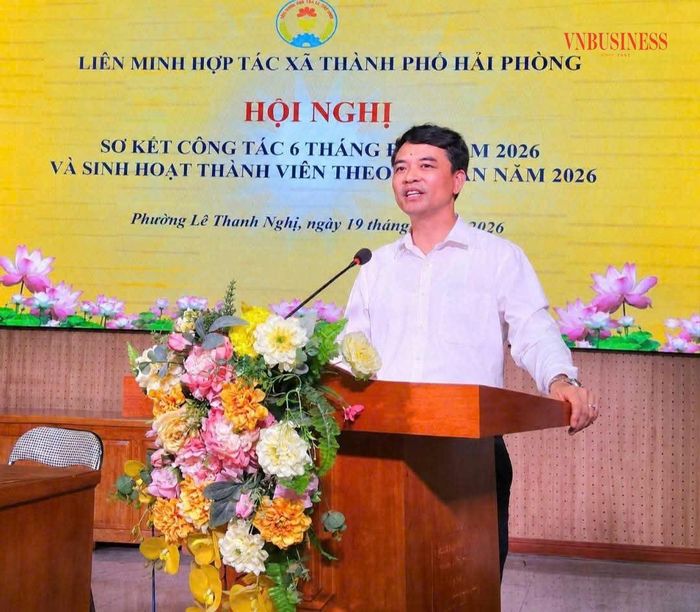 Ông Đinh Hồng Thái -PCT Liên minh HTX Việt Nam dự và chỉ đạo tại hội nghị.