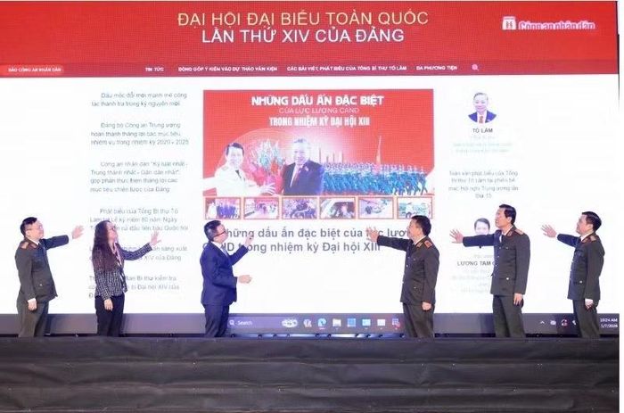 Ra mắt chuyên trang về Đại hội XIV của Đảng trên Báo điện tử Công an nhân dân.